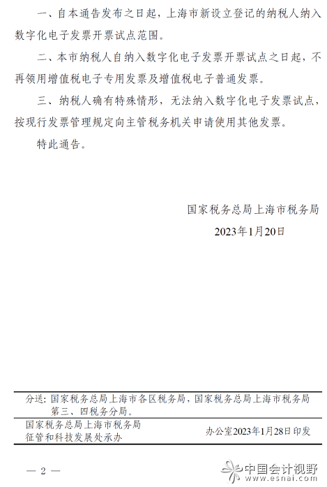 2上海市税务局发布的2023年1号通告