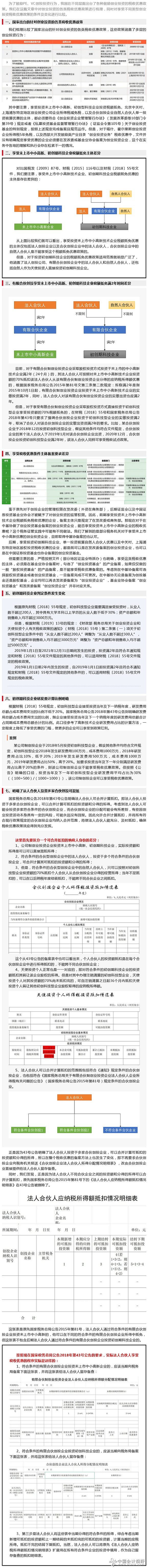 创业投资税收优惠政策梳理及享受条件差异比较