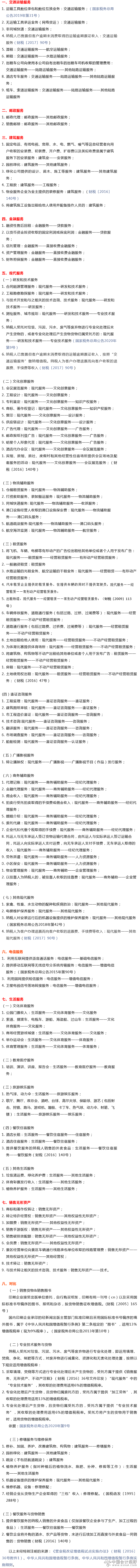 增值税易混税目分类记忆（20230529更新）