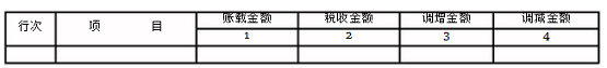 纳税调整项目明细表